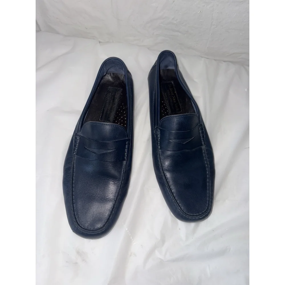 To Boot New York Palo Alto Driving Shoes leather Navy Loafers Men’s 10.5